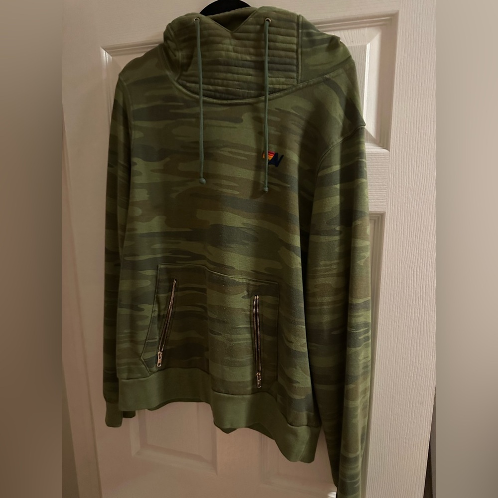 Aviator Nation NINJA PULLOVER HOODIE camo green - Picture 2 of 4